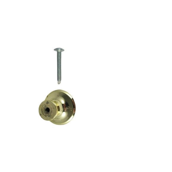 Amerock 255PB Mushroom Style Gold Tone Drawer Cabinet Knob Pull Handle 1.25" - Picture 4 of 5